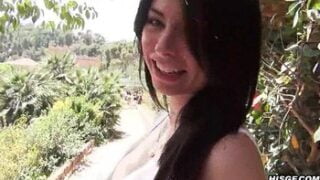 Busty Amateur Strips And Sucks